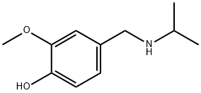2-methoxy-4-[(propan-2-ylamino)methyl]phenol 结构式