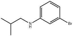 3-溴-N-异丁基苯胺 结构式