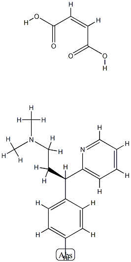 L-马来酸溴苯那敏(溴苯那敏杂质5) 结构式