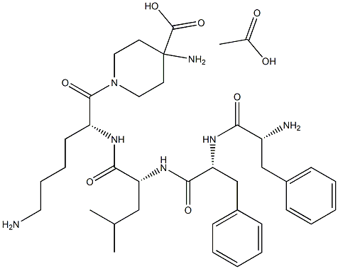 DIFELIKEFALIN醋酸盐 结构式