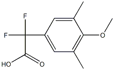 2,2-二氟-2-(4-甲氧基-3,5-二甲基苯基)乙酸 结构式