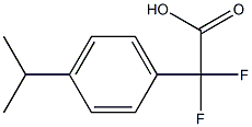 Difluoro-(4-isopropylphenyl)acetic acid 结构式