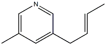3-Picoline,5-(2-butenyl)-(6CI) 结构式
