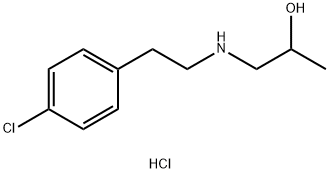 1-[[2-(4-氯苯基)乙基]氨基]-2-丙醇盐酸盐 结构式