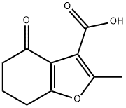 2-甲基-4-氧代-4,5,6,7-四氢苯并呋喃-3-羧酸 结构式