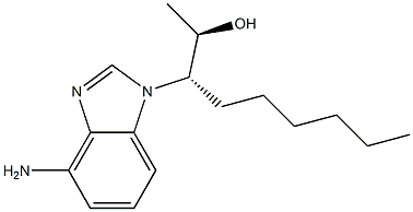 1,3-dideaza-9-(2-hydroxy-3-nonyl)adenine 结构式