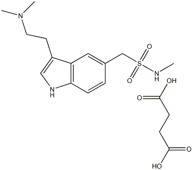 琥珀酸舒马曲坦 结构式