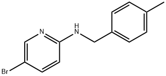 5-bromo-N-[(4-methylphenyl)methyl]pyridin-2-amine 结构式