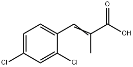 2-Propenoic acid, 3-(2,4-dichlorophenyl)-2-Methyl- 结构式