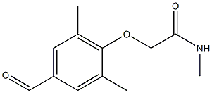 2-(4-formyl-2,6-dimethylphenoxy)-N-methylacetamide 结构式