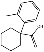 1-(2-甲基苯基)环己烷-1-羧酸 结构式