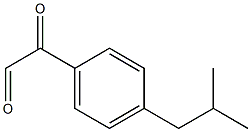 Benzeneacetaldehyde, 4-(2-methylpropyl)-α-oxo- 结构式
