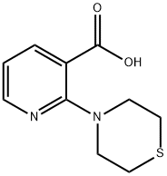 2-硫代吗啉烟酸 结构式