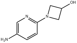3-AMINO-6-(3-HYDROXYAZETIDIN-1-YL)PYRIDINE 结构式