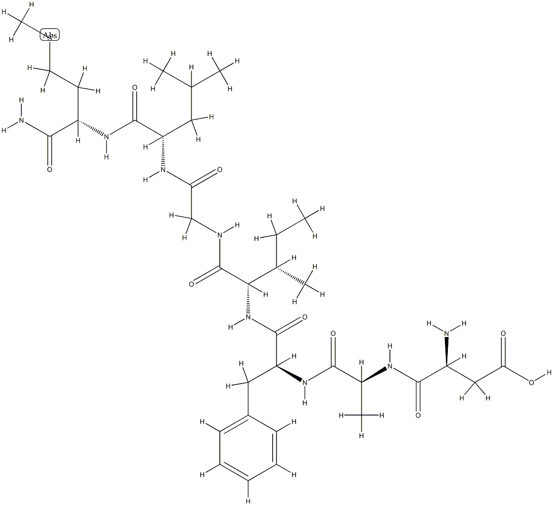 eledoisin C-terminal heptapeptide 结构式