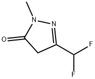 3-(二氟甲基)-1-甲基-1H-吡唑-5(4H)-酮 结构式