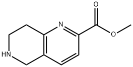 甲基 5,6,7,8-四氢-1,6-萘啶-2-甲酸基酯 结构式