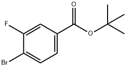 4-溴-3-氟苯甲酸叔丁酯 结构式