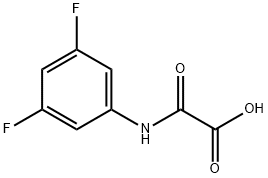 [(3,5-difluorophenyl)amino](oxo)acetic acid(SALTDATA: FREE) 结构式