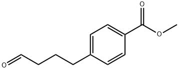 4-(4-氧代丁基)苯甲酸甲酯 结构式