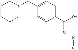 4-(哌啶-1-基甲基)苯甲酸盐酸盐 结构式