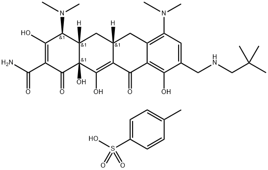 甲苯磺酸奥玛环素 结构式