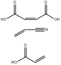 2-Butenedioic acid (Z)-, polymer with 2-propenenitrile and 2-propenoic acid, ammonium salt 结构式