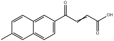 4-(6-methylnapthalen-2-yl)-4-oxobut-2-enoc acid 结构式