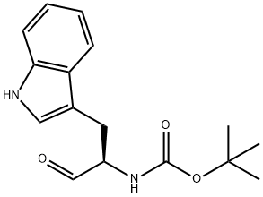 N-α-tert-Butoxycarbonyl-D-tryptophan 结构式