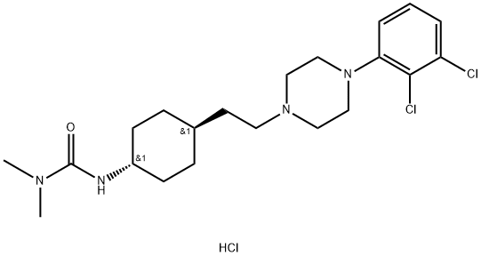 盐酸卡利拉嗪 结构式