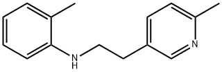 2-methyl-N-[2-(6-methyl-3-pyridinyl)ethyl]aniline 结构式