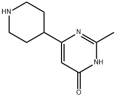 2-methyl-6-(4-piperidinyl)-4-pyrimidinol(SALTDATA: 2HCl 1.5H2O) 结构式