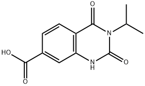 2,4-二氧代-3-(丙烷-2-基)-1,2,3,4-四氢喹唑啉-7-羧酸 结构式