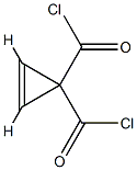 2-Cyclopropene-1,1-dicarbonyl dichloride (9CI) 结构式