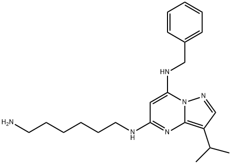 N5-(6-氨基己基)-3-异丙基-N7-苄基吡唑并[1,5-A]嘧啶-5,7-二胺 结构式