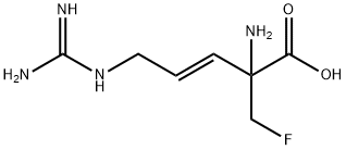 alpha-monofluoromethyl-3,4-dehydroarginine 结构式