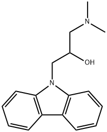 1-(9H-carbazol-9-yl)-3-(dimethylamino)propan-2-ol 结构式