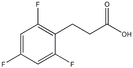 3-(2,4,6-Trifluoro-phenyl)-propionic acid 结构式