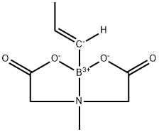 反式-1-丙烯基硼酸甲基亚氨基二乙酸酯 结构式