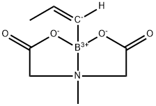 反式-1-丙烯基硼酸甲基亚氨基二乙酸酯 结构式