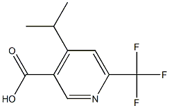 4-Isopropyl-6-trifluoromethyl-nicotinic acid 结构式