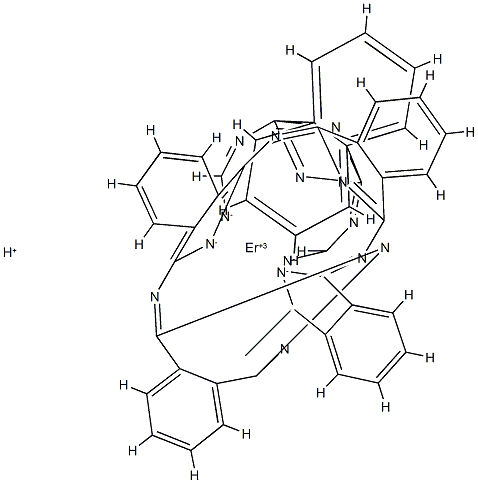二[29H,31H-酞菁根]-氢铒酸 结构式
