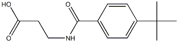 3-(4-(叔-丁基)苯甲酰氨基)丙酸 结构式