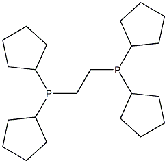 1,2-Bis(dicyclopentylphosphino)ethane bis(tetrafluorpbprate) 结构式