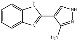 1H-Pyrazol-3-amine,4-(1H-benzimidazol-2-yl)-(9CI) 结构式