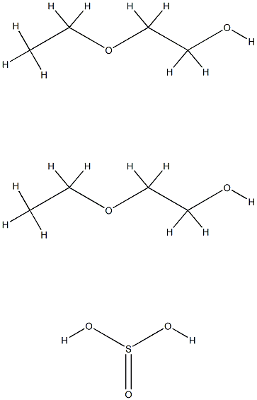 Ethanol, 2-ethoxy-, sulfite (2:1) 结构式