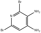 2,6-二溴-3,4-二氨基吡啶 结构式