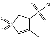 4-甲基-2,3-二氢噻吩-3-磺酰氯1,1-二氧化物 结构式