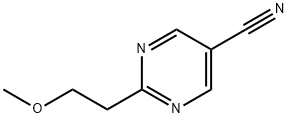 2-(2-甲氧基乙基)嘧啶-5-甲腈 结构式