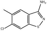 6-氯-5-甲基苯并[D]异噻唑-3-胺 结构式
